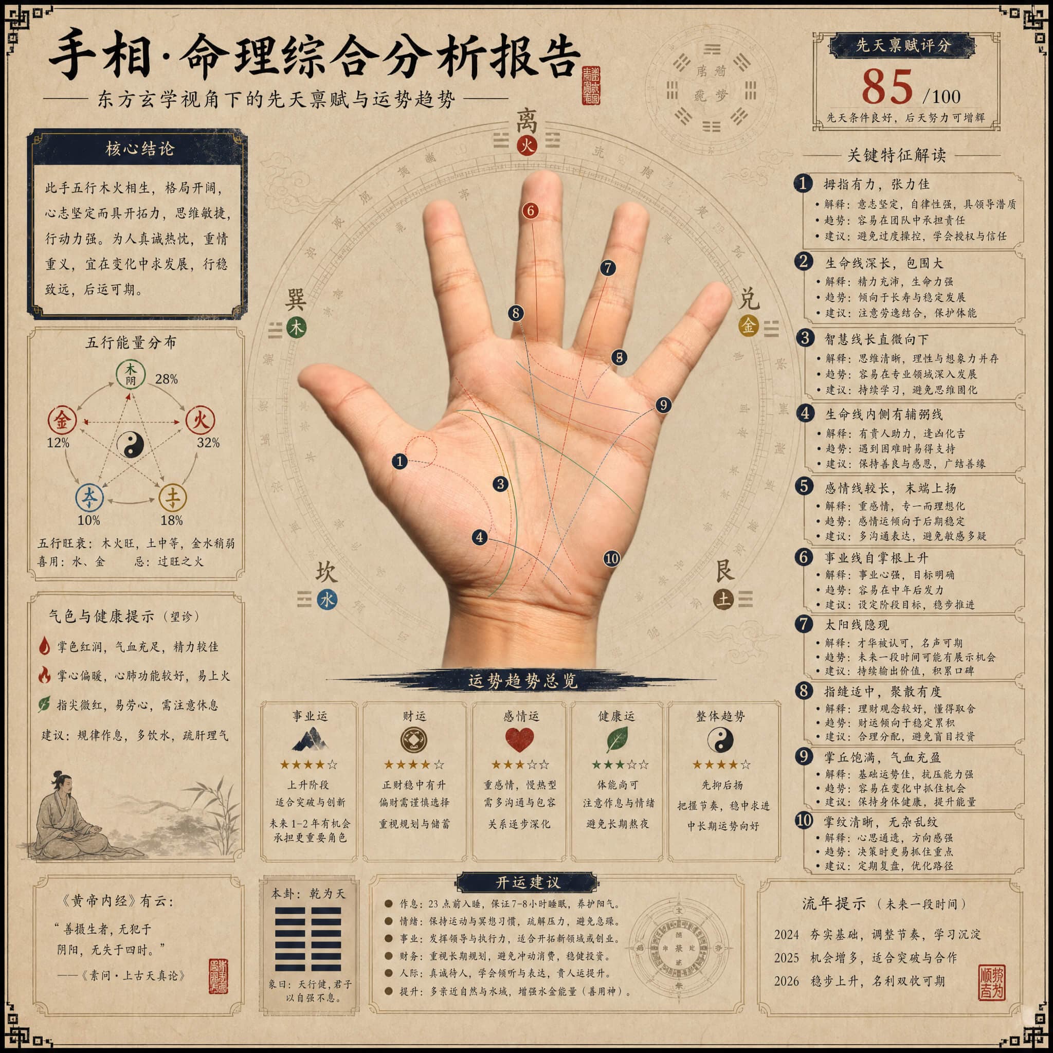 东方玄学分析报告图预览三